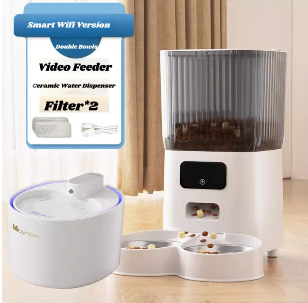 Pet automatic feeder(app control, video, timing)