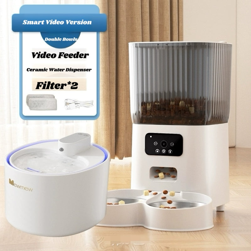 Pet automatic feeder(app control, video, timing)