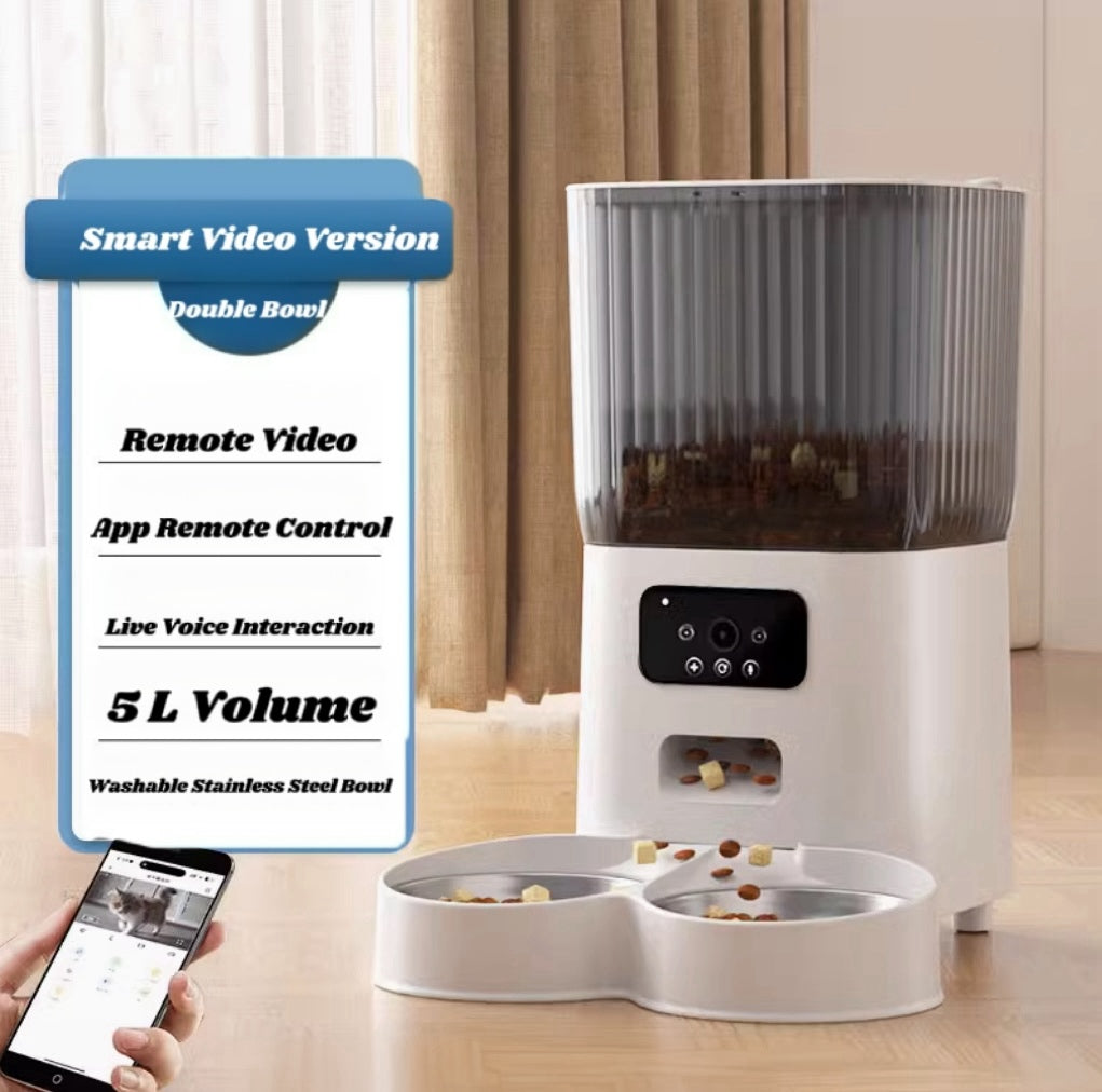 Pet automatic feeder(app control, video, timing)