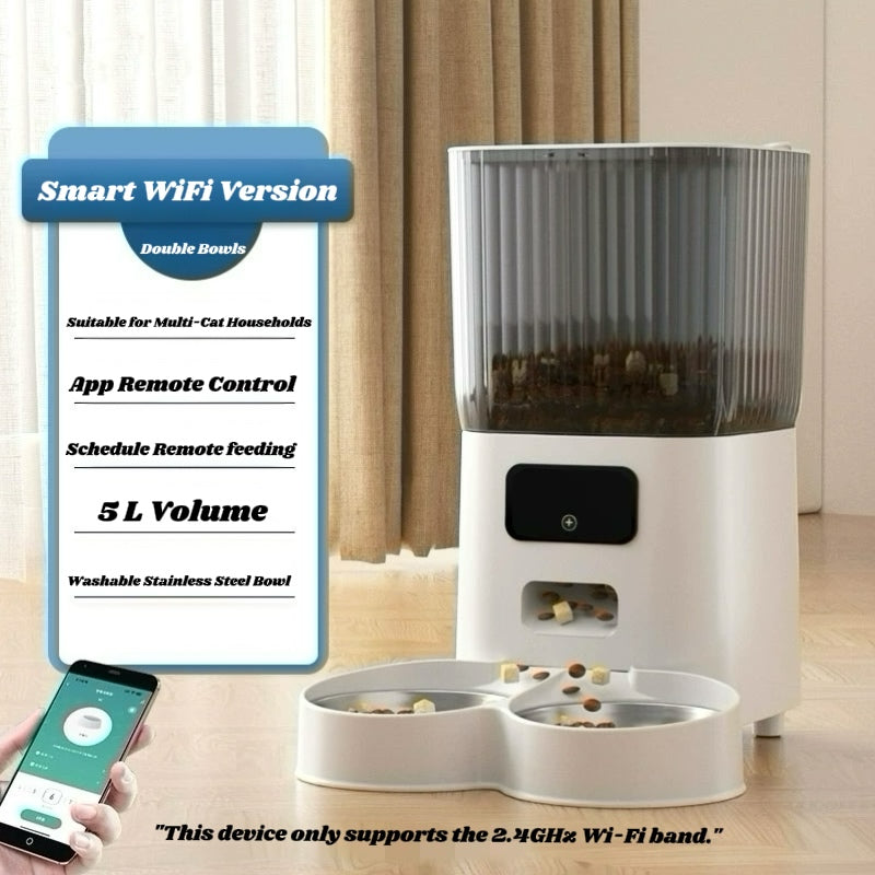 Pet automatic feeder(app control, video, timing)